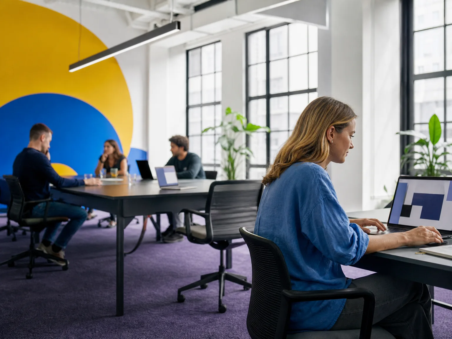 Ambiente de trabalho da equipe de performance